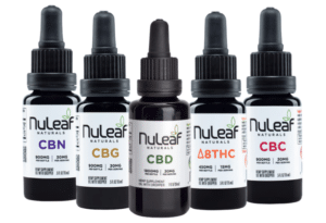 NuLeaf Naturals CBD, CBG, CBN, CBC and Delta 8 Tinctures