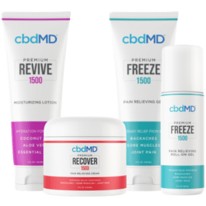 cbdMD Topicals Freeze, Revive and Recover