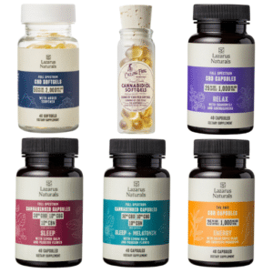 Lazarus Naturals CBD Capsules and Softgels