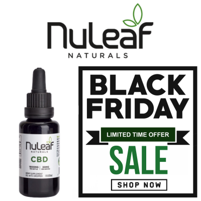 NuLeaf Naturals Black Friday and Cyber Monday Sale Badge